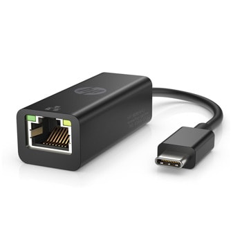 Мрежови адаптер HP G2 4Z527AA, от USB Type-C(м) към 10/100/1000Mbps RJ-45(ж), черен | JAR Computers Мрежови адаптер HP G2 4Z527AA