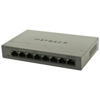 Суич Netgear GS308-100PES, 1000Mbps, 8-Port | JAR Computers Netgear GS308-100PES