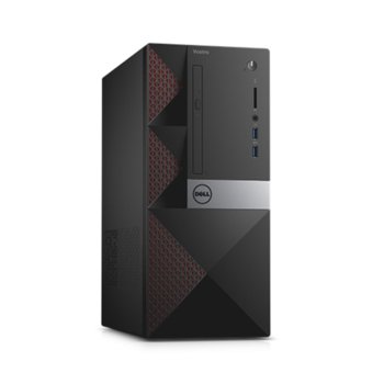 Настолен компютър Dell Vostro 3650 MT (TAHMT1703_222), двуядрен Skylake Intel Core i3-6100 3.70GHz, 4GB DDR3L, 500GB HDD, 2x USB 3.0, клавиатура и мишка, Windows 10 Pro | JAR Computers Dell Vostro 3650 MT TAHMT1703_222