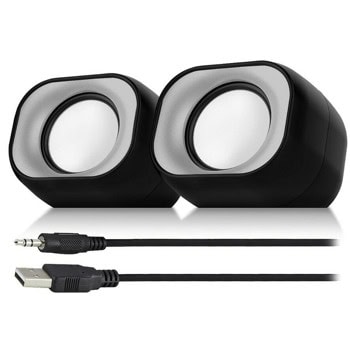 Тонколони ACT Eminent EM3513, 2.0, 6W RMS (3W + 3W), Jack 3.5mm, черни | JAR Computers ACT EM3513