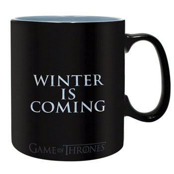 Чаша ABYstyle Game of Thrones Heat Change Mug Winter is here, 460ml, керамика, черна | JAR Computers ABYstyle Game of Thrones Winter is here