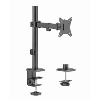 Стойка за монитор Gembird MA-D1-03, за плот, за екрани от 17" до 32", VESA до 100x100, до 9кг, черна | JAR Computers Gembird MA-D1-03