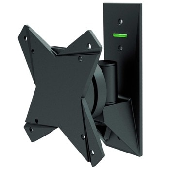 Стойка за телевизор NewStar FPMA-W812, за стена, за екрани от 10" до 30", макс. тегло до 15кг., VESA 100x100, регулируема, черна | JAR Computers NewStar FPMA-W812