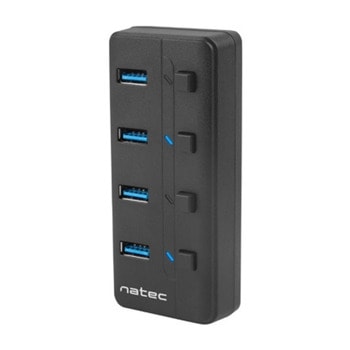 USB хъб Natec Mantis 2, 4 порта, от USB Type-A към 4x USB 3.0 Type-A | JAR Computers USB хъб Natec Mantis 2 NHU-1557