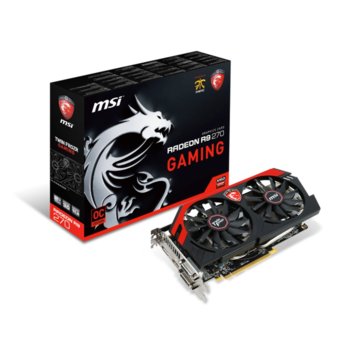 Видео карта AMD Radeon R9 270, 2GB, MSI, PCI-E 3.0, GDDR5, 256-bits, DisplayPort, HDMI, DVI | JAR Computers MSI Radeon R9 270 2GB