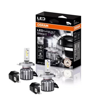 Автомобилна крушка Osram 64196DWBRT, 15W, 1200 lm, H4, P43t, LED, 2 броя в опаковка | JAR Computers Osram LEDriving HLT BRIGHT H4 64196DWBRT