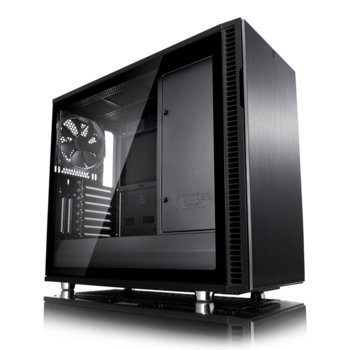 Кутия Fractal Design Define R6 USB-C Blackout - TG, mATX, ATX, ITX, EATX, USB 3.1 Gen 2 Type-C, черна, без захранване | JAR Computers Fractal Design Define R6 USB-C Blackout - TG