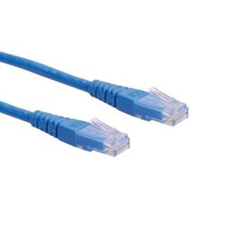 Пач кабел Roline, UTP, Cat.6, 0.5m, син | JAR Computers Roline UTP Cat.6 0.5m 21.15.1524