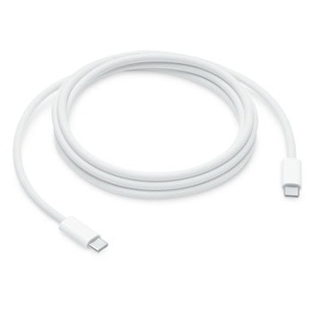 Кабел Apple MU2G3ZM/A, от USB-C (м) към USB-C (м), 2m, 240W, бял | JAR Computers Apple MU2G3ZM/A