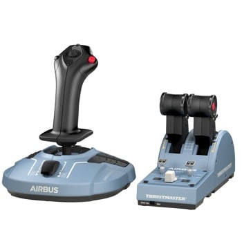 Джойстик Thrustmaster TCA Officer Airbus Edition (2960842), USB, син, за PC | JAR Computers Thrustmaster 2960842