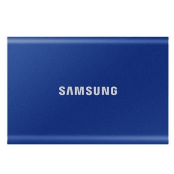 Твърд диск 2TB Samsung T7 MU-PC2T0H/WW Indigo Blue, външен, 2.5" (6.35 cm), USB 3.2 | JAR Computers Samsung 2TB T7 Indigo Blue