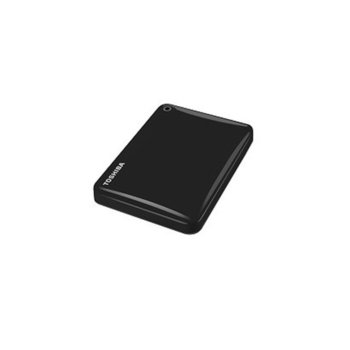 Твърд диск 500GB Toshiba Canvio Alu Black (черен), външен, 2.5" (6.35 см), USB 3.0 | JAR Computers Toshiba Canvio Alu 500GB Black