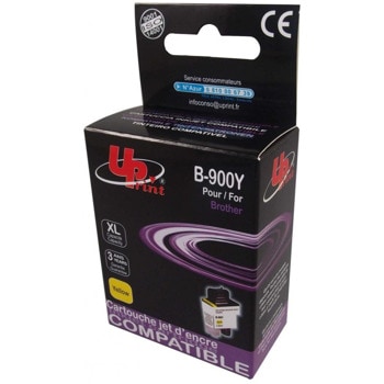 Касета за Brother DCP 110C/115C/117C/120C/310CN/315CN/340CW; INTELLIFAX 1835C/1840C/1940CN/2440C; MFC 210C/215C/3240C/3340C/410CN/420CN/425CN/5440CN/5840CN/620CN/640CW/820CW - Yellow - LC900 - Uprint - неоригинален - Заб.: 540 копия | JAR Computers UPRINT LC900