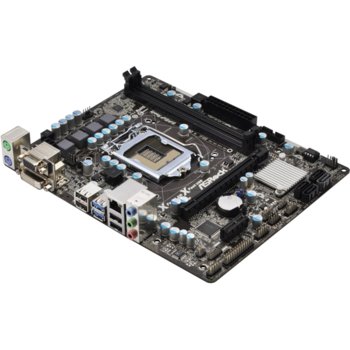 Дънна платка ASRock B75M-DGS, B75, LGA1155, DDR3, PCI-E 3.0 (DVI), SB5.1, Lan1000, 1xSATA 6Gb/s, 2xUSB3.0, mATX, BULK | JAR Computers ASRock B75M-DGS