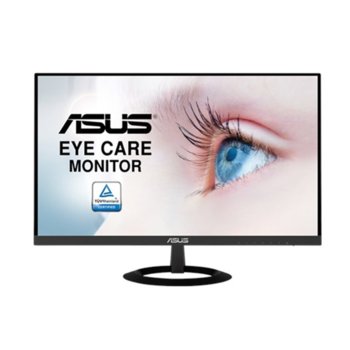 Монитор Asus VZ229HE, 21.5" (54.61 cm) IPS панел, Full HD, 5ms, 80 000 000:1, 250 cd/m2, HDMI, VGA, AUX | JAR Computers Asus VZ229HE