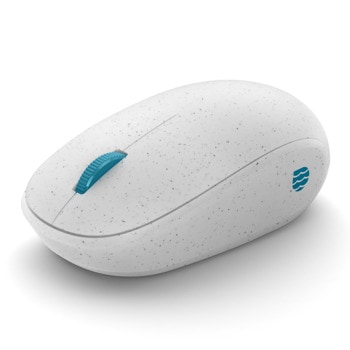Мишка Microsoft Ocean Plastic, оптична(1000 dpi), безжична, Bluetooth, бяло синя, 4 бутона, до 10 метра обхват | JAR Computers MS Bluetooh Ocean Plastic Mouse I38-00012