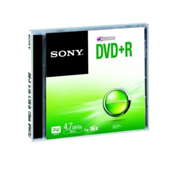 Sony DVD+R jewel case 16x