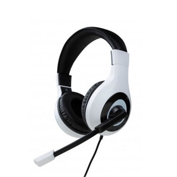 Слушалки Nacon Bigben PS5 Official Headset V1, микрофон, 40 mm драйвер, 3.5 mm jack, бели | JAR Computers Nacon Bigben PS5 Official Headset V1 White