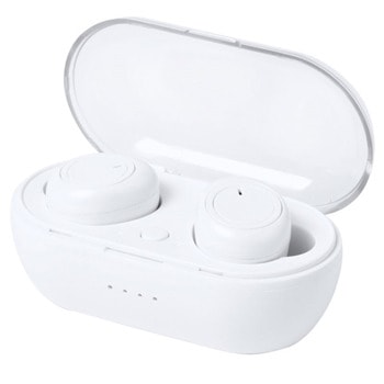 Слушалки AP721362-01, безжични, Bluetooth, микрофон, тип "тапи", бели | JAR Computers Слушалки AP721362-01