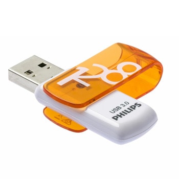 Памет 128GB USB Flash Drive, Philips FM12FD00B/00, USB 3.0, бяла | JAR Computers USB Памет 128GB Philips FM12FD00B/00