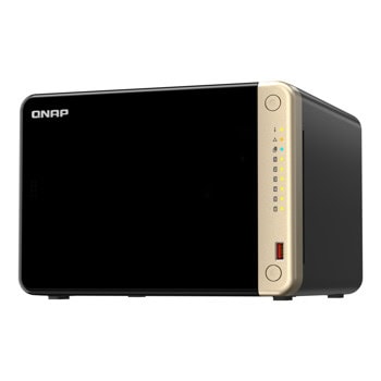 Мрежови диск (NAS) QNAP TS-664-8G, четириядрен Intel Celeron N5095 2.9GHz, без твърд диск (6x SATA 6Gb/s), 8GB DDR4, 2x (2.5G/1G/100M) | JAR Computers Qnap TS-664-8G