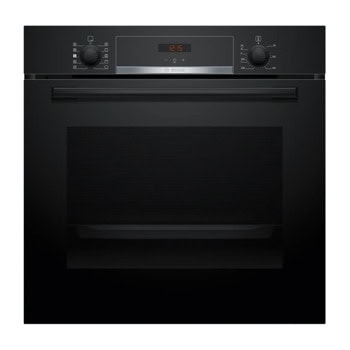 Фурна за вграждане Bosch HQA534EB3, клас A+, 71л. обем, 3D система за равномерно печене, черна | JAR Computers Bosch HQA534EB3