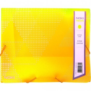 Папка PVC, с ластик, Noki, neon жълт | JAR Computers Папка PVC с ластик Noki neon жълт