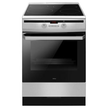 Готварска печка Amica 6118IE2.376HTaDp(Xx), електрическа, клас A, 4 нагревателни зони, 77 л. капацитет на фурната, инокс | JAR Computers Готварска печка Amica 6118IE2.376HTaDp(Xx)