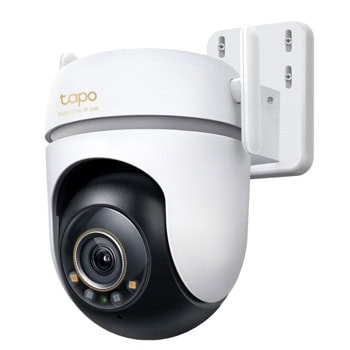 IP камера TP-Link Tapo TC43, куполна Pan/Tilt камера, 5Mpix(2880x1620@30fps), 3.2mm обектив, H.264, IR осветленост (до 30m), външна IP66, Wi-Fi, microSD слот до 512GB, вградени микрофон и говорител | JAR Computers TP-Link Tapo TC43