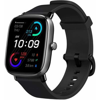 Смарт часовник Xiaomi Amazfit GTS 2 Mini Black, 1.55" (3.93 cm) AMOLED дисплей, Bluetooth, до 14 дни време на работа, черен | JAR Computers Xiaomi Amazfit GTS 2 Mini Black W2018OV1N
