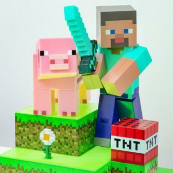 Paladone Minecraft Steve Diorama Light