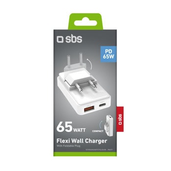 Зарядно устройство SBS 98497 сгъваемо бяло
