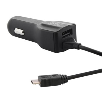 Зарядно за кола TNB CHBBCAR3A, от автомобилна запалка към USB A(ж) / USB Micro B(м), 3A, черно | JAR Computers TNB CHBBCAR3A 2050160097