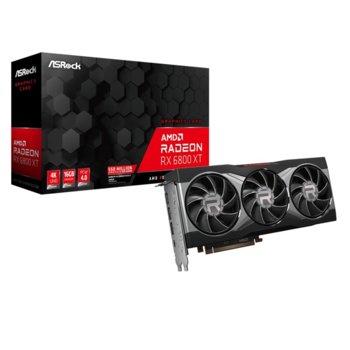 Видео карта AMD Radeon RX 6800 XT, 16GB, Asrock Radeon RX 6800 XT, PCI-E 4.0, GDDR6, 256-bit, DisplayPort, HDMI, USB Type C | JAR Computers Asrock Radeon RX 6800 XT 16GB GDDR6