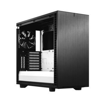 Кутия Fractal Design Define 7 Black/White Solid, E-ATX (max 285 mm)/ATX/mATX/mITX, USB 3.1 Gen 2 Type-C, черна, без захранване | JAR Computers Fractal Design Define 7 Black/White Solid