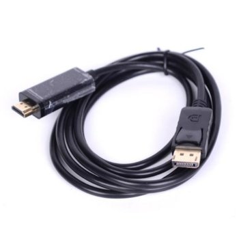 Кабел Royal 21014421, DisplayPort(м) към HDMI(м), 1.5m, черен | JAR Computers Royal CABLE-DISPLAY PORT - HDMI/150 21014421