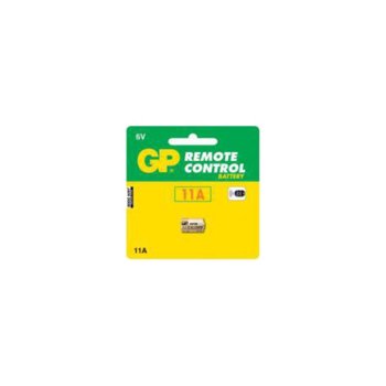 Батерия алкална GP Remote Control А11, 6V, 5 бр. в опаковка, цена за 1 бр. | JAR Computers Батерия алкална GP Remote Control А11, 6V, 5 бр.