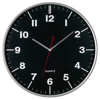 Стенен часовник TOPS TOPiCO Hemera, аналогов, кварцов механизъм, черен | JAR Computers TOPiCO Hemera 58-0400940