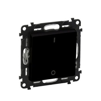 Двуполюсен ключ Legrand Valena Life, черен | JAR Computers Legrand 756322