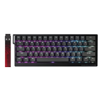 Клавиатура Madlions MAD 60 HE RGB, жична, механична, гейминг, Linear суичове, RGB подсветка, черна, USB | JAR Computers Клавиатура Madlions MAD 60 HE RGB черна