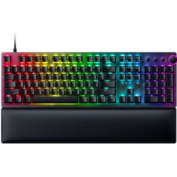 Клавиатура Razer Huntsman V2 (RZ03-03930100-R3M1), гейминг, механична, червени Linear Razer суичове, RGB подсветка, черна, USB | JAR Computers Razer Huntsman V2 Red Switch RZ03-03930100-R3M1
