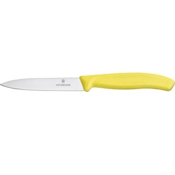 Нож за белене Victorinox Swiss Classic, 10 см, гладко острие, жълт | JAR Computers Victorinox Swiss Classic 6.7706.L118