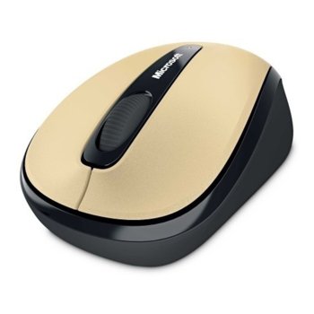 Microsoft Wireless Mobile Mouse 3500 Gold Metal