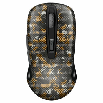 Мишка Yenkee 2040GY, оптична (2400 dpi), безжична, USB, жълта | JAR Computers Мишка Yenkee 2040GY