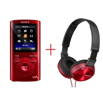 MP3 плейър Sony NWZ-E384, 8GB, 1.77