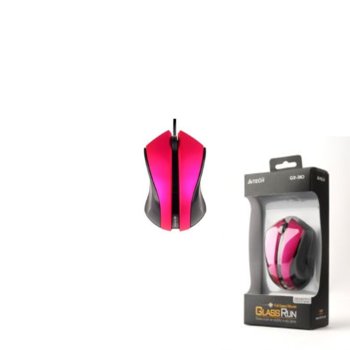 Мишка A4Tech Q3-310-2, оптична, 1000dpi, розова, USB | JAR Computers A4Tech Q3-310-2 розова USB