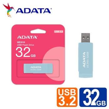 A-Data UC310 32GB Blue UC310-32G-RBU | JAR Computers A-Data UC310 32GB Blue UC310-32G-RBU