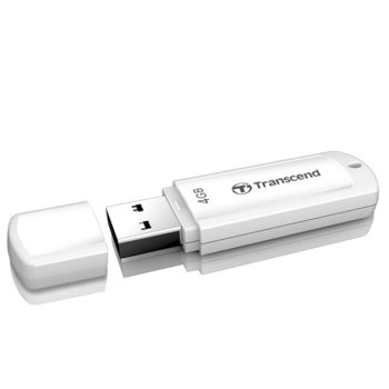 Памет 4GB USB Flash Drive, Transcend JetFlash 370, USB 2.0, бял | JAR Computers Transcend 4GB JetFlash 370