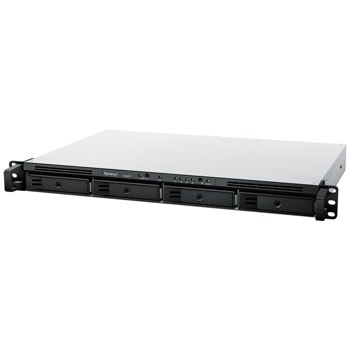 Мрежови диск (NAS) Synology RS422+, двуядрен AMD Ryzen R1600 2.6/3.1 GHz, без твърд диск (4x 3.5" SATA 6Gb/s), 2GB DDR4, 2x RJ-45 1GbE, 1x USB 3.2 | JAR Computers Synology RS422+
