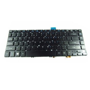 Клавиатура за лаптоп Acer, съвместима със серия Aspire M5-481T M5-481TG M5-481PT M5-481PTG, без рамка, черна, с подсветка | JAR Computers Клавиатура за Acer Aspire M5-481T/TG/PT/PTG
